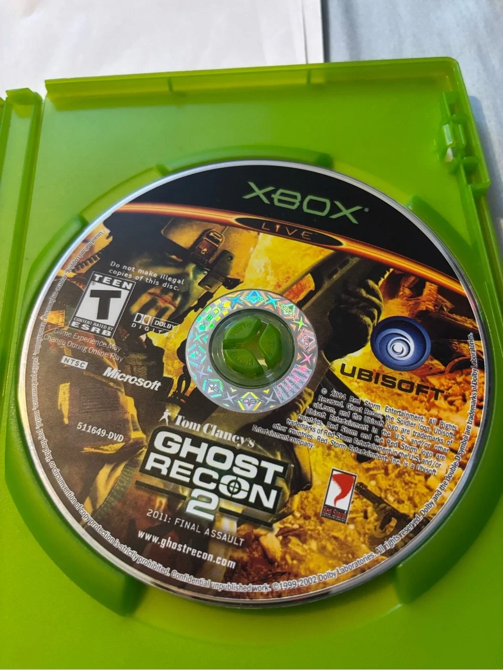 Xbox Ghost Recon 2 CIB